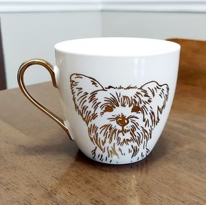 Cambridge Limited Edition Gold Terrier Print and Gold Handle Mug